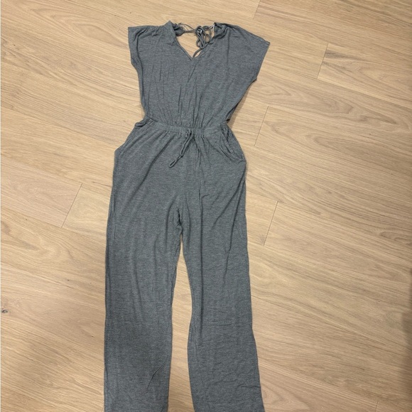Good Luck Gem Pants - Good Luck Gem Charcoal Jumpsuit